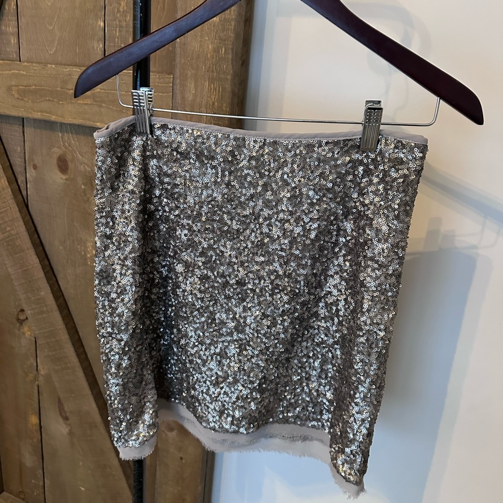 Olive & Oak Sequin Mini Skirt